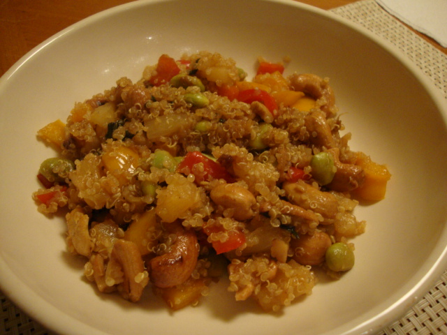 Pineapple-Cashew-Quinoa Stir-Fry -- Epicurean Vegan