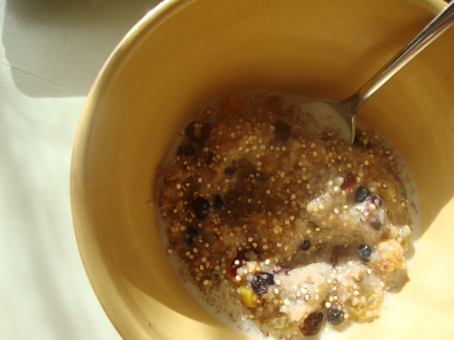 Quinoa-Couscous Cereal with Dried Fruit -- Epicurean Vegan
