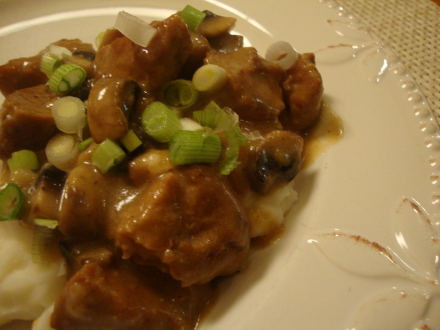 Tempeh (or Seitan) in Hearty Mushroom-Mustard Sauce -- Epicurean Vegan