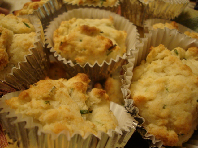 Chive-Flecked Spud Muffins -- Epicurean Vegan