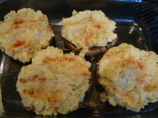 Potato-and-Artichoke-Stuffed Portobello Mushrooms -- Epicurean Vegan