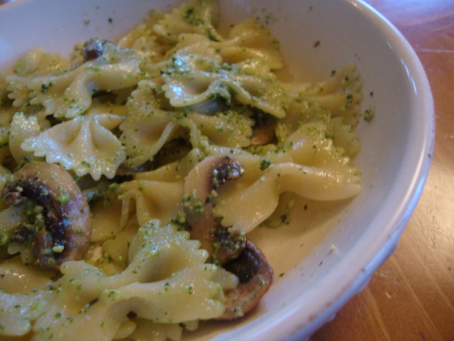 Bowties with Homemade Lemony-Basil Pesto -- Epicurean Vegan