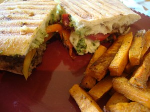 Vegetable Panini with Pesto -- Epicurean Vegan