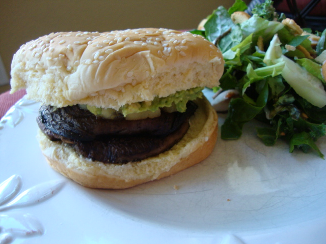 Portobello Burgers -- Epicurean Vegan