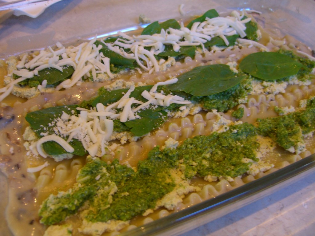 Spinach and Pesto Lasagna -- Epicurean Vegan