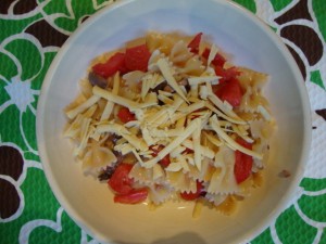 Pasta with Marinated Mushrooms and Cashew Cheese -- Epicurean Vegan