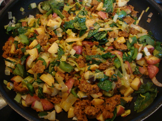 Potato-Leek Breakfast Casserole -- Epicurean Vegan