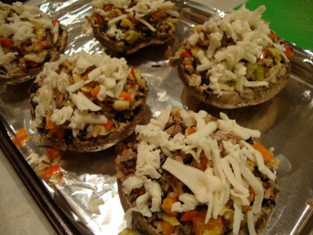 Wild Rice-Stuffed Portobellos -- Epicurean Vegan