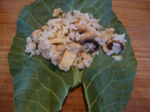 Collard Green Wraps with Tahini-Umeboshi Sauce -- Epicurean Vegan