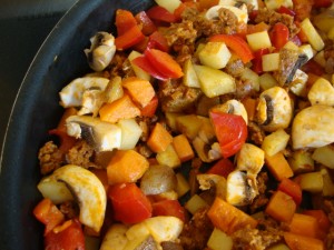 Field Roast and Sweet Potato Breakfast Casserole -- Epicurean Vegan