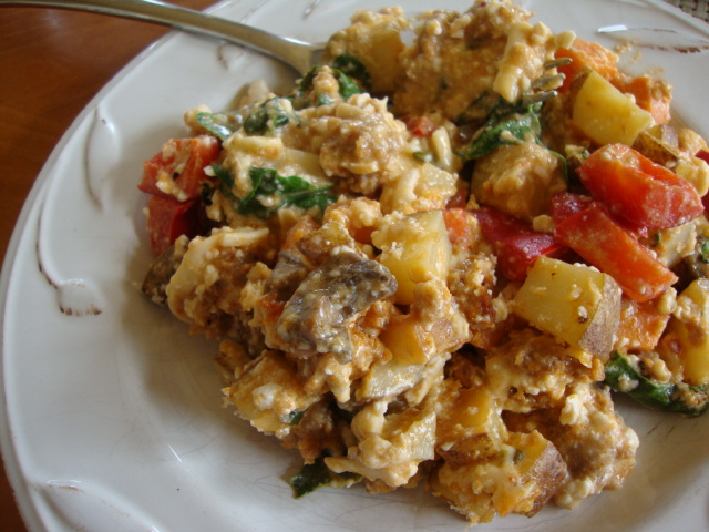 Field Roast and Sweet Potato Breakfast Casserole -- Epicurean Vegan