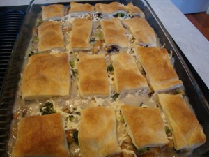 Mock Chicken Divan Pot Pie -- Epicurean Vegan