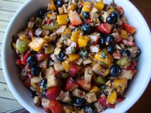 Fruit Salad with Herbs and Coconut -- Epicurean Vegan