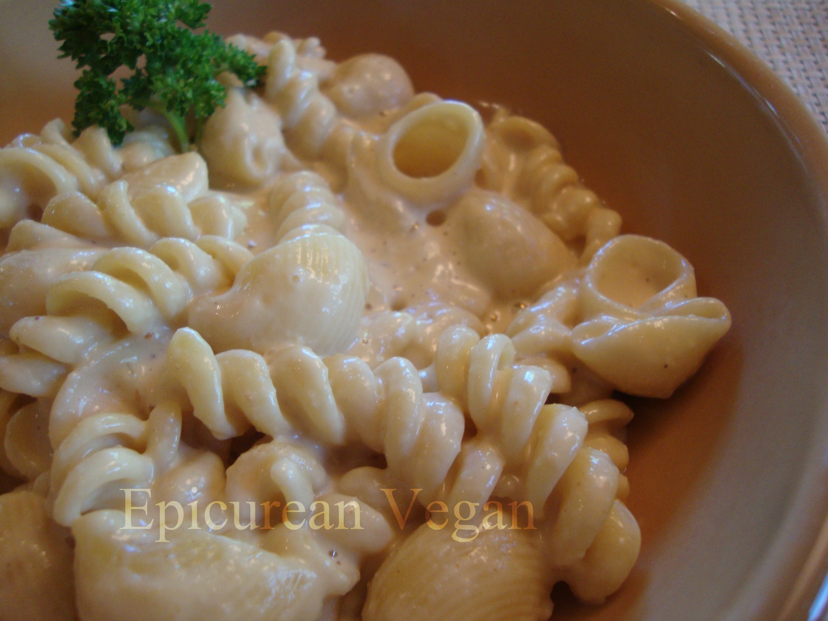 Creamy Cashew Cheese Pasta -- Epicurean Vegan