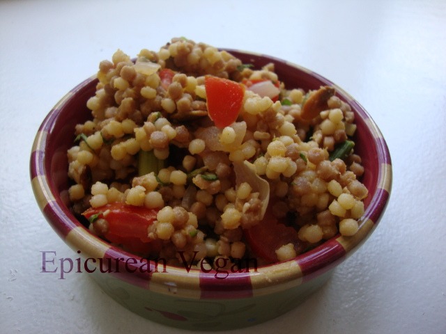 Couscous and Roasted Asparagus Salad -- Epicurean Vegan