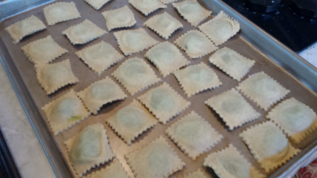 Pine Nut and Cashew Ravioli with Fresh Mushrooms, Tomatoes and Basil -- Epicurean Vegan