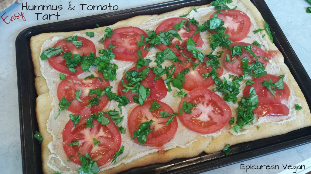 Hummus and Tomato Tart -- Epicurean Vegan