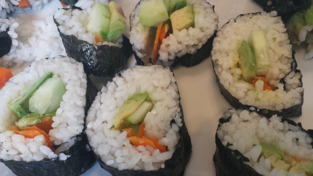 Homemade Veggie Sushi Rolls -- Epicurean Vegan