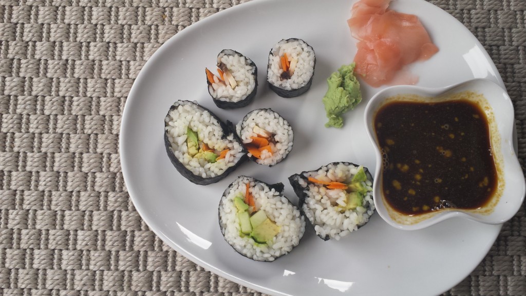 Homemade Veggie Sushi Rolls -- Epicurean Vegan