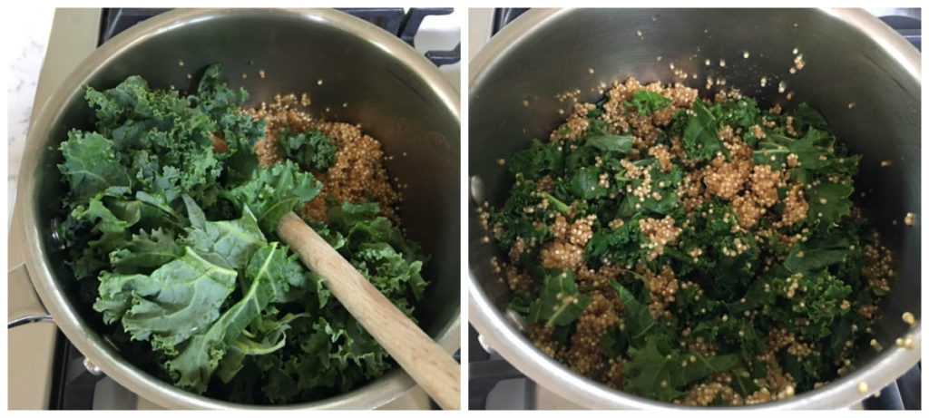 Quinoa and Kale Bowls with Orange-Tahini Sauce -- Epicurean Vegan